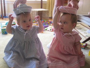 IMG_4519 Hadley, Lydia, and their hats