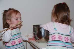 Hadley making sure the dough isn't poisoned