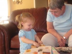 Grandma and Lydia had a great time at Marian's place Grandma and Lydia had a great time at Marian's place