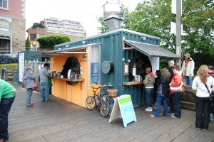 Pier fish taco stand