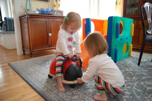 Hadley, Lydia and Wheely-bug (before things got ugly)