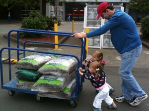 L and H were very helpful transporting bark mulch at Lowes