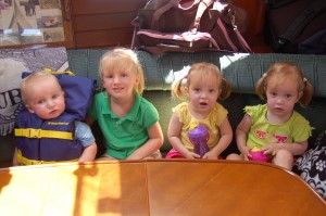 Cousins hanging out below deck (A, M, H, L)