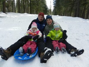 Family sledding pic (H&L)