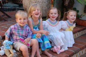 Cousins dressed in their Easter finest (H&L)